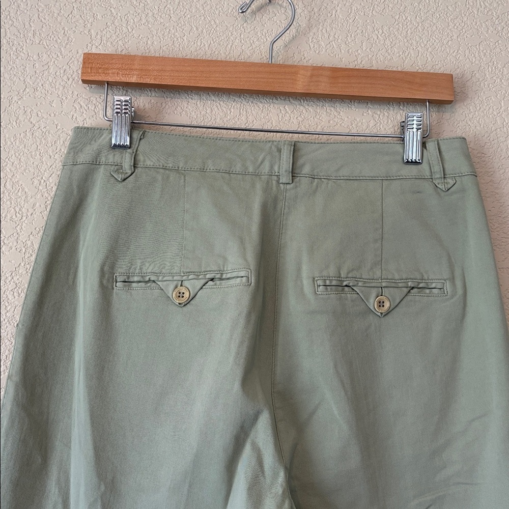 Raffaello Rossi Vintage Stylish Olive Green Wide Leg Pants - Picture 5 of 5